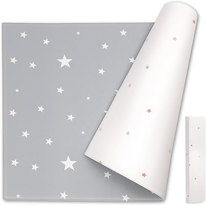 Amazon.co.jp: Little Bot Baby ベビープレーマット (禅線+三角形、大