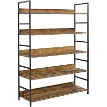 Amazon｜XINYF オープンシェルフ ラック 本棚 (L5-120-40)｜オープン