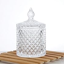 【値下げ中】LAN glasswork ガラス　蓋付き容器 小物入れ 値下げ中】LAN glasswork ガラス 蓋付き容器 小物入れ