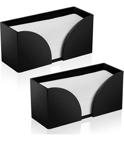 Mumufy 2 Pcs Fold Paper Towel Dispenser Countertop Napkins - View #9