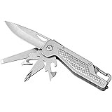 SWISS+TECH 多機能ナイフ アウトドアマルチツール 13-IN-1 マルチナイフ ロック機能搭載 折り畳み式 DIY キャンプ アウトドア 釣り 登山 防災 アーミーナイフ