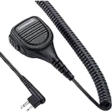 Speaker Mic with Kevlar Reinforced Cable for Motorola Radio BPR40 CP200 CP200D CP200XLS CP185 CLS1410 DTR650 PR400 RMU2040 RD