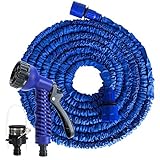 伸びるホース 伸縮ホース 改良版 7.5m 15m 22.5m 30m 37.5m 45m ホース ガーデニング 散水ホース マジックホース ホース 伸縮 水まきホース 高圧洗浄も ジョイント 大掃除