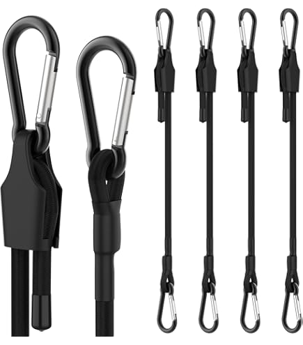 12pcs Heavy Duty Bungee Cords, 50c Adjustable Elastic Bungee Straps - View #10