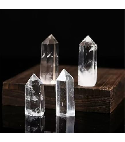 Amazon.co.jp: 天然 水晶 六角柱 ポイント Sサイズ 高さ 5cm前後 1個