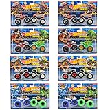 ホットウィール(Hot Wheels) モンスタートラック 1:64 2パック アソート 乗り物おもちゃ ミニカー 2台組×8セット入り BOX販売 3歳から マルチ 986S-FYJ64