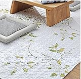 綿花世界　コットン　綿質ラグ　夏用ラグ　洗える 抗菌加工　カーペット　薄手でとっても軽く　夏用ラグマットシンプル　可愛　滑り止め付き　憧れのデザイナーズ・ラグがある生活
