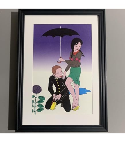 Amazon.co.jp: 小磯良平 複製画 外国婦人 女性像 人物画 額装 PRINTED