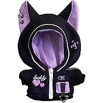 Amazon.co.jp: 猫耳サイバーパンクジャージ【10cm用】パープル ぬい服