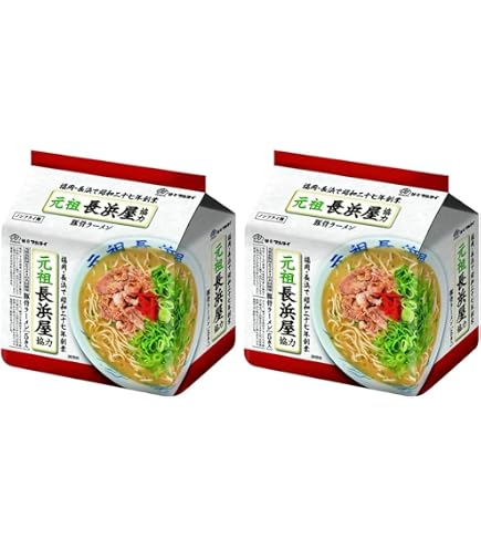 Amazon.co.jp: マルタイ 袋・一幸舎監修 豚骨ラーメン 5食 455g ×6個