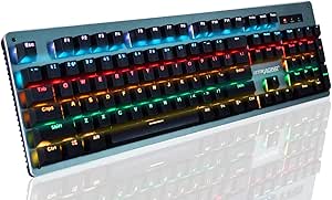 GTRACING ゲーミングキーボード 青軸 LED キーボード 有線