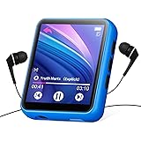 32GB MP3 Player Bluetooth 5.0, Full Touch Color Screen Portable Mini MP3 Player, HiFi Lossless Music Player with Speakers, FM