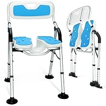 お風呂の椅子　介護用　折り畳みができます。 Amazon.co.jp: BQKOZFIN 折りたたみ シャワーチェア 介護 風呂