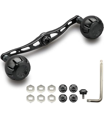 Amazon.co.jp: HEIGHTEN 130mm リール ハンドル 厚さ4mm 1.5K炭