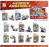 8pcs / lot sy656 Iron ManスーパーマンバットマンウルヴァリンMarvel Super Hero Building Blocksセットレンガおもちゃ子供ギフト