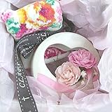 FEILER フェイラー ハンカチ くりぬいた ハート 可愛い 花 器 アレンジ プリザーブドフラワー