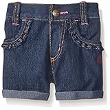 Carhartt Baby Girls ' Rolled Cuff Denim Short カラー: ブルー
