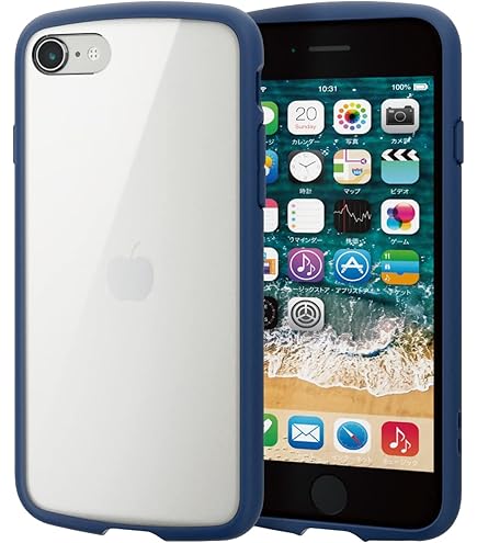 Amazon.co.jp: エレコム iPhone SE 第2世代 2020 / 8 / 7 対応 ケース