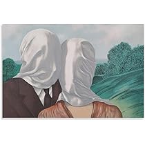 Amazon.co.jp: ルネ マグリットポスター 絵画風景画「恋人たち (1928