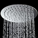 Merssavo 8 "スクエアステンレス鋼レインシャワーヘッドクロムバスルームトップスプレーヤの蛇口