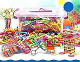 YUYU積み木 立体パズル 水洗いピース カラフルな知育玩具 収納ケース付き 誕生日祝いプレゼントC1000