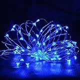 String Lights ,Morecoo 9.8ft/3M 60LEDs Super Bright Battery Operated silver Wire Lights, Waterproof 