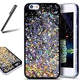 iPhone 5 ケース,iPhone SE 流れる 液体 ケース,iPhone 5S カバー,SKYMARS TPU素材 流れる フローティング ラグジュアリー グリッター ス バンパー ケース i