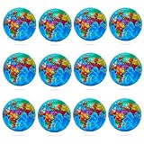 Kyson 1ダースMini Globe応力ReliverボールパーティーFavor Toy Kids、Squeeze Foam for Anxietyレリーフ、Relaxation 3インチ