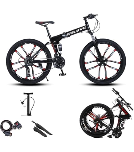 Amazon | EUROBIKE 大人用 折りたたみ自転車 デュアルディスクブレーキ