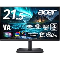 acer 21.5型　モニター Acer スタンダードモニター 21.5インチ フルHD VA 100Hz 4ms HDMI1.4