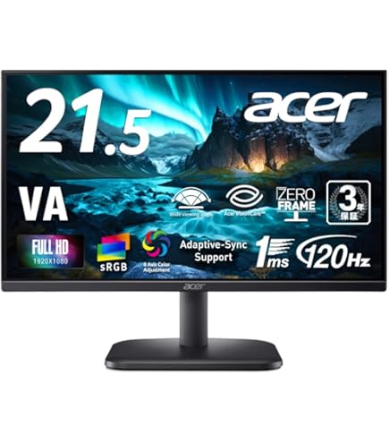 Amazon.co.jp: 日本エイサー 【Amazon.co.jp限定】 Acer モニター 21.5