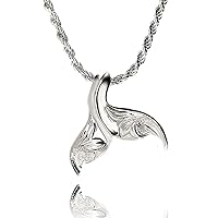 [LocoMocoAloha] ハワイアンジュエリー ネックレス ペンダントトップ ヘッド Silver925 ラッキー アイテム ホエール テール クジラ 【正規品保証】
