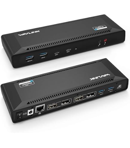 Amazon | WAVLINK USB C デュアル4Kドック 65WノートPC充電対応