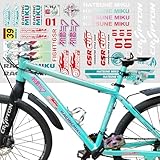 初音ミク Miku 周辺 自動車 ステッカーシール 防水 多種多様なデザイン 漫画 アニメ ア ステッカー ノート パソコン 自転車 車ステッカー ヘルメットギター ステ ッカー シール ステッカー 痛車 (30*60)