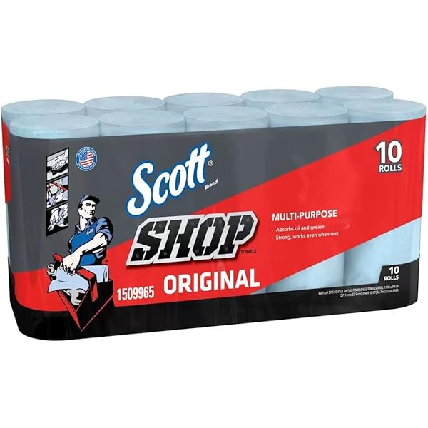 Amazon.co.jp: コストコ スコット ショップタオル ブルー 55枚 x 10