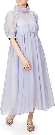 Amazon Co Jp スナイデル パフスリーブボリュームワンピ Swfo レディース 服 ファッション小物