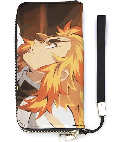 Amazon.co.jp: 財布 鬼滅の刃 炎柱 煉獄杏寿郎 長財布 レザー なが