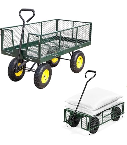 Amazon.co.jp: TUIYIDUO ガーデンカート 耐荷重 400KG スチール