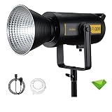 Godox FV200 200W フラッシュ LED ビデオライト、1/8000 HSS フラッシュ、CRI96 TLCI97 5600K±200K、8 FX ライトエフェクト、2.4G ワイヤレス スピードライト ビデオ ライト Sony Canon Nikon Fuji Olympus Panasonic など用
