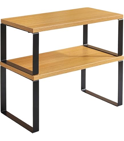 Amazon｜Zomaki キッチンラック レンジ台 木製 調味料＆まな板収納