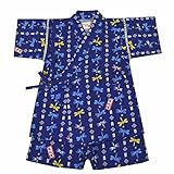 男児 甚平 ベビー キッズ 和柄 市松 水玉 ドラゴン 龍 花火 夏祭り 盆踊り 男の子 fo-jinb90cmNo.10