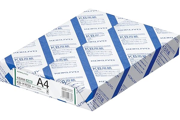 コクヨ コピー用紙 A4 紙厚0.09mm 500枚 PPC用紙 共用紙 KB-KW39