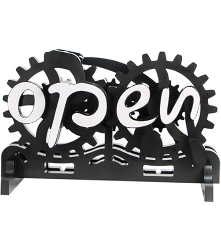 Amazon | オープンクローズ看板 サインボード open close 札 からくり