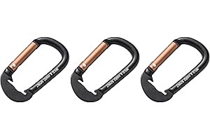 KAKURI アルミカラビナ 6mm 多用途 軽量 スリットでしっかり固定 カラビナが回転しない