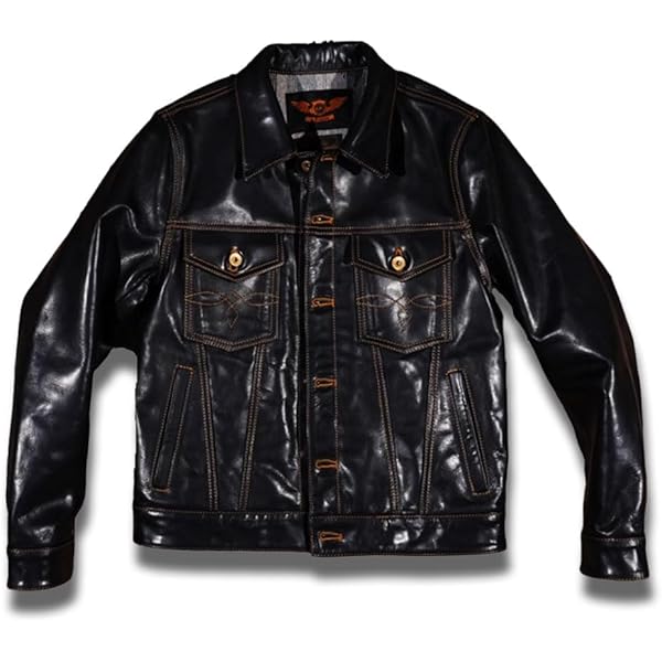 Amazon | 1.3mm ホースハイド メンズ セカンドタイプ Gジャン 革ジャン