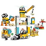 レゴ(LEGO) デュプロ タワークレーンの工事現場 乗り物ミニフィギュア 2才以上向けおもちゃ 10933