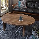 こたつテーブル 長方形 105×75cm オーバル 楕円 リバーシブル天板 おしゃれ ブラウン×ホワイト