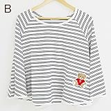 授乳ケープ ポンチョ 授乳服 360度安心 授乳カバー ボーダー&くま B [並行輸入品]