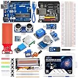 OSOYOO WiFi Arduino用 UNO R3 互換基板 IoT スターター キット 物体に通信機能を持たせ 自動認識 制御 遠隔計測 モノのインターネット 開発電子部品キット (アルデュイーノ Wi-Fi IoT Kit)