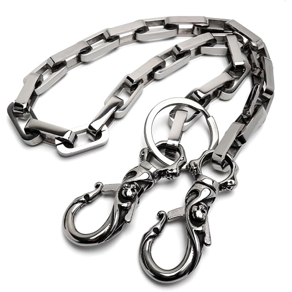 Amazon | [silver KYASYA]ステンレス ウォレットチェーン 財布